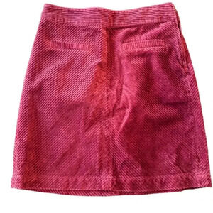 Talbots‎ Corduroy Skirt, Maroon, Size 6, Pockets on Front, Cotton, EUC
